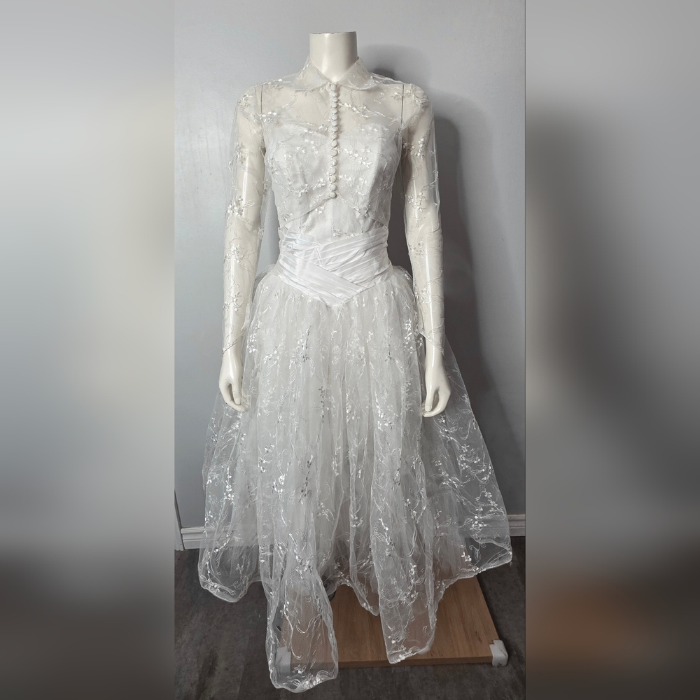 Vintage 1950s Cupcake Wedding Dress Set
